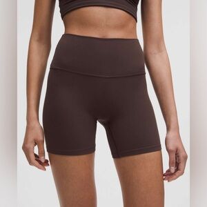 Lululemon Athletica Align No Line High-Rise Short 6" - Espresso - Size 10